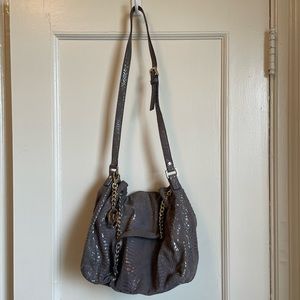 Michael Kors Authenic Dark Grey Reptile Print Bag